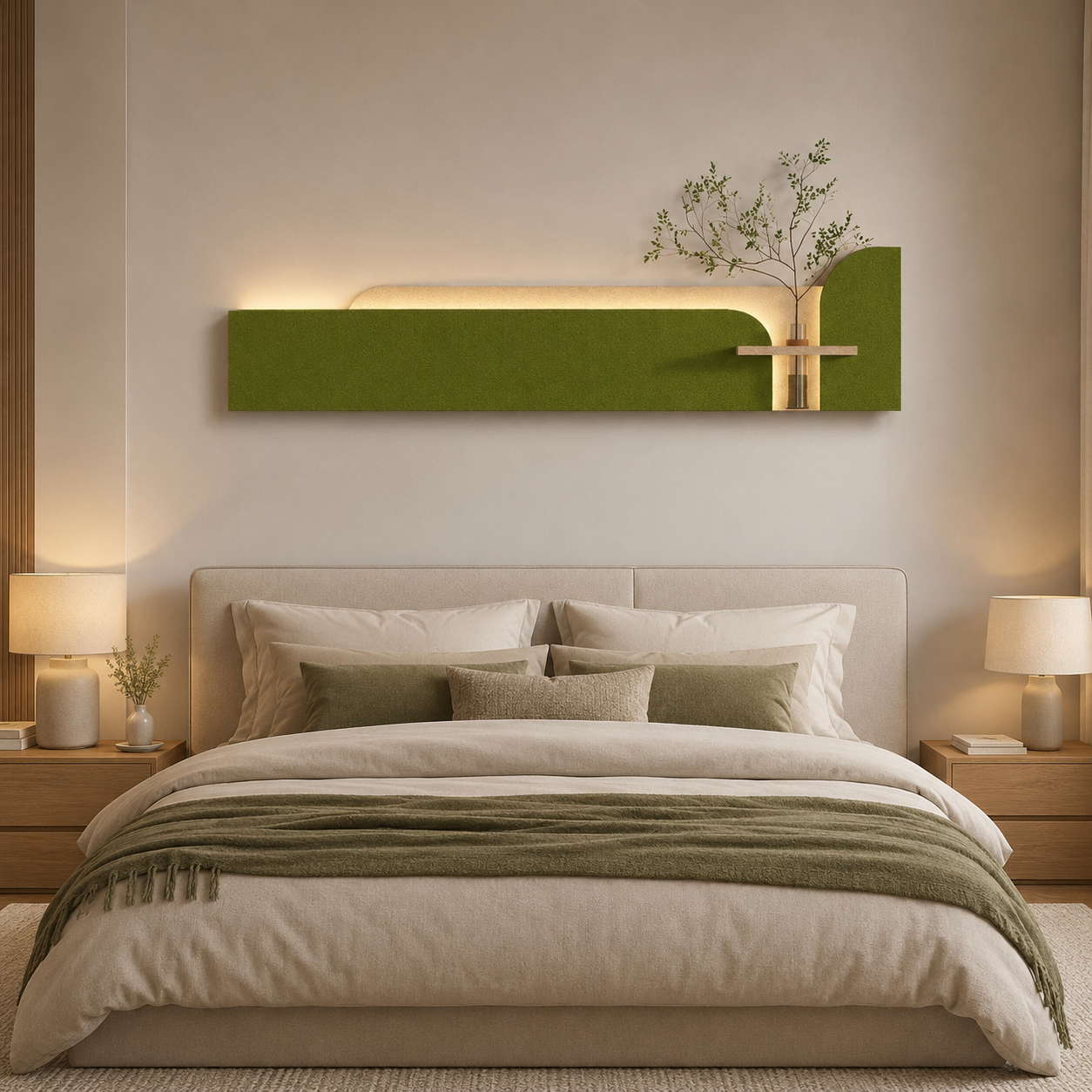Aesthetic Wall Decoration with LED Lights for Home & Office Decor