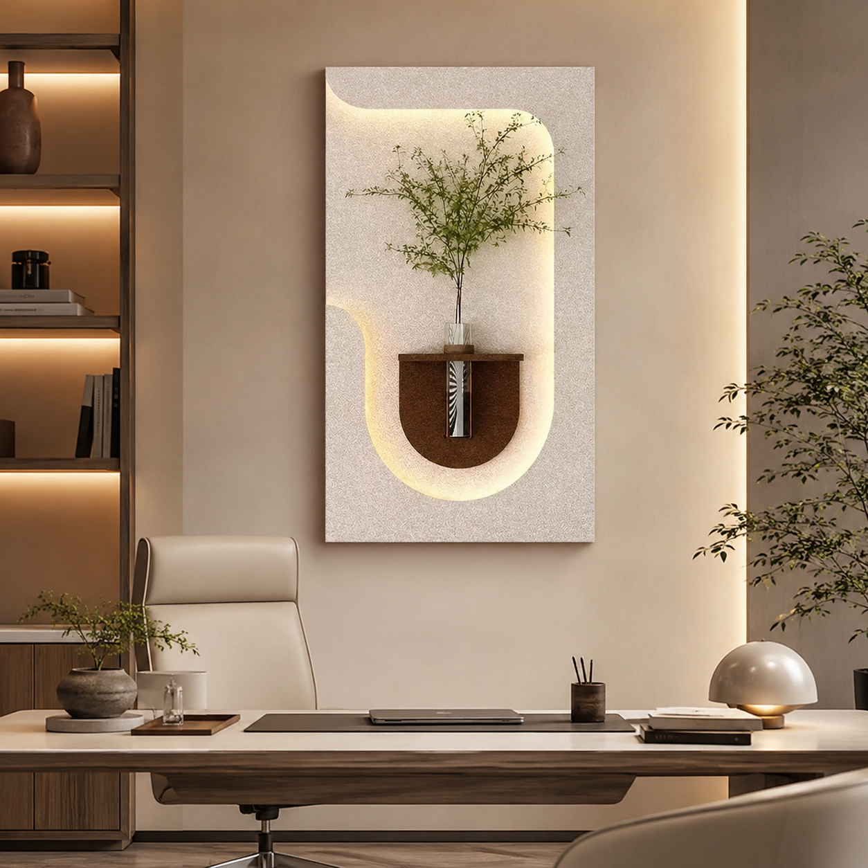 Artistic Wall Decor Decorative LED Light Wall Panel for Office & Home Space