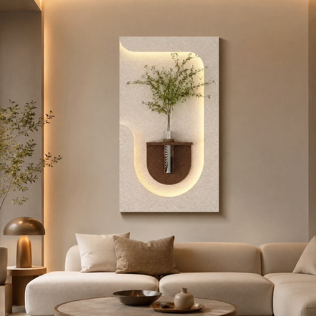 Artistic Wall Decor Decorative LED Light Wall Panel for Office & Home Space
