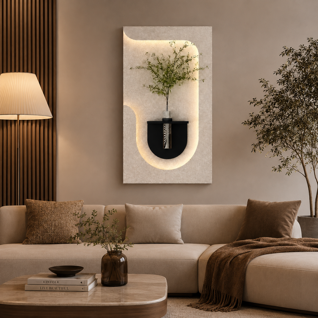 Artistic Wall Decor Decorative LED Light Wall Panel for Office & Home Space