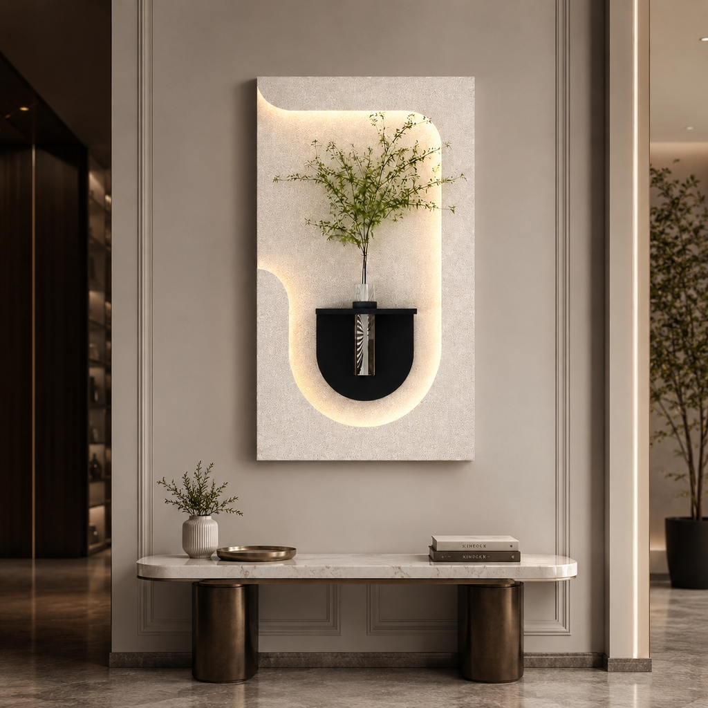 Artistic Wall Decor Decorative LED Light Wall Panel for Office & Home Space