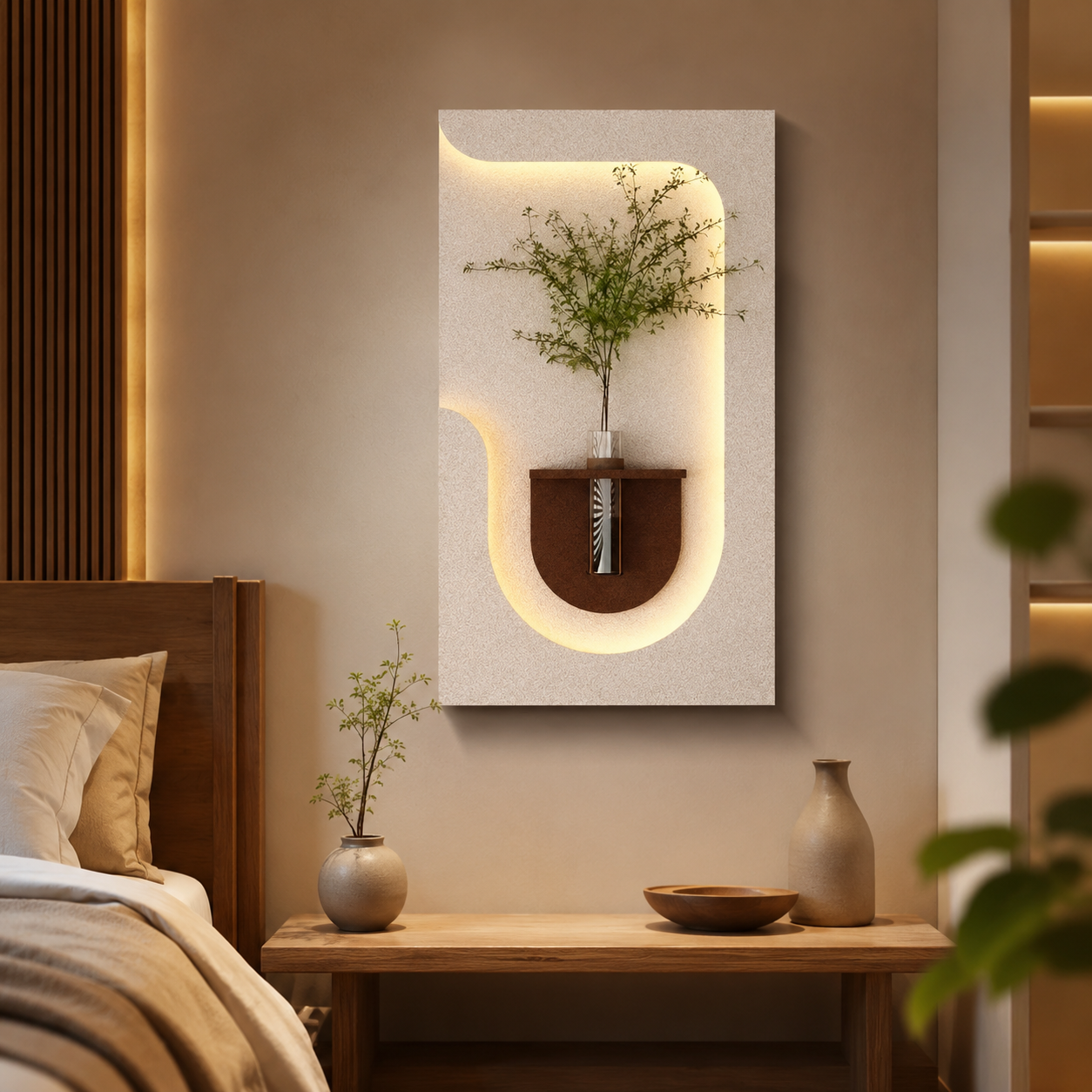 Artistic Wall Decor Decorative LED Light Wall Panel for Office & Home Space