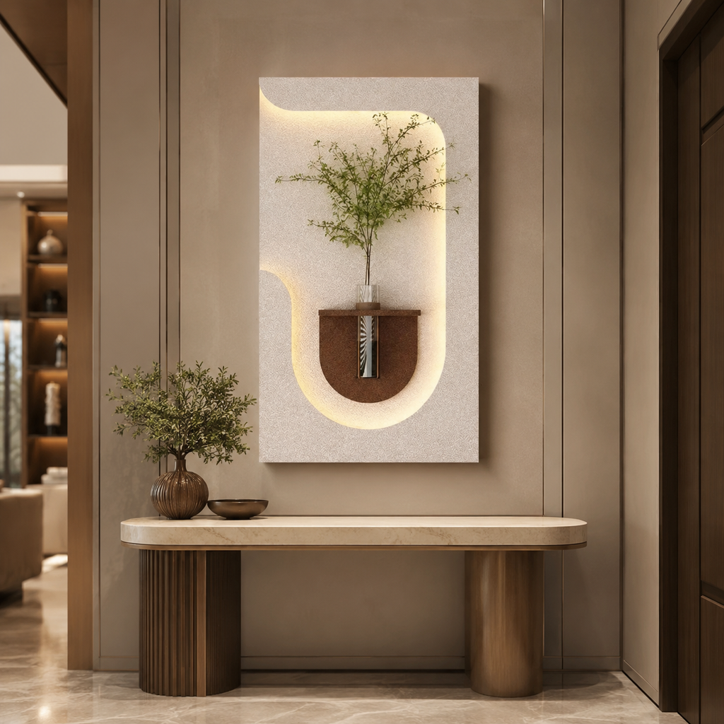 Artistic Wall Decor Decorative LED Light Wall Panel for Office & Home Space