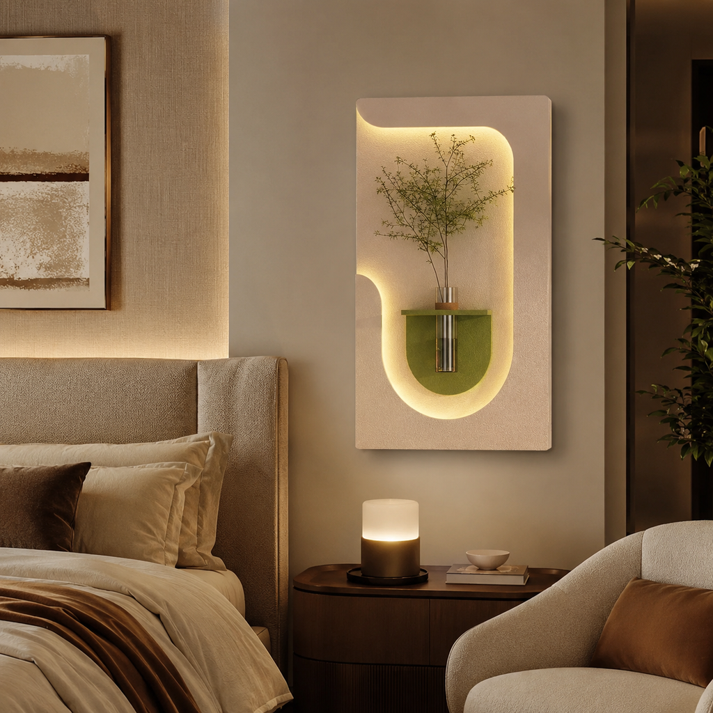 Artistic Wall Decor Decorative LED Light Wall Panel for Office & Home Space