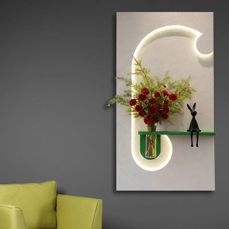 Modern LED Accent Wall Art Decor for Bedroom and Living Room