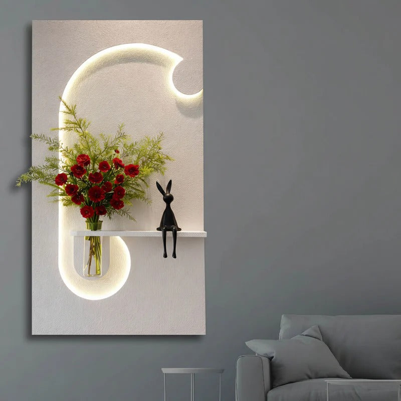 Modern LED Accent Wall Art Decor for Bedroom and Living Room