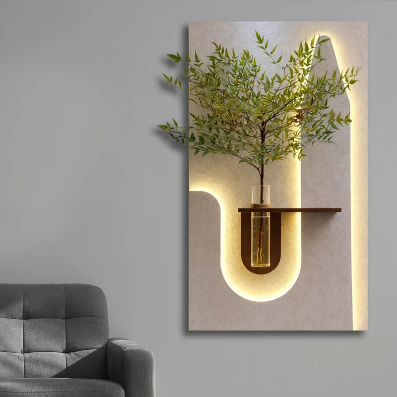 Stylish LED Accent Wall Decor with Soft Ambient Light