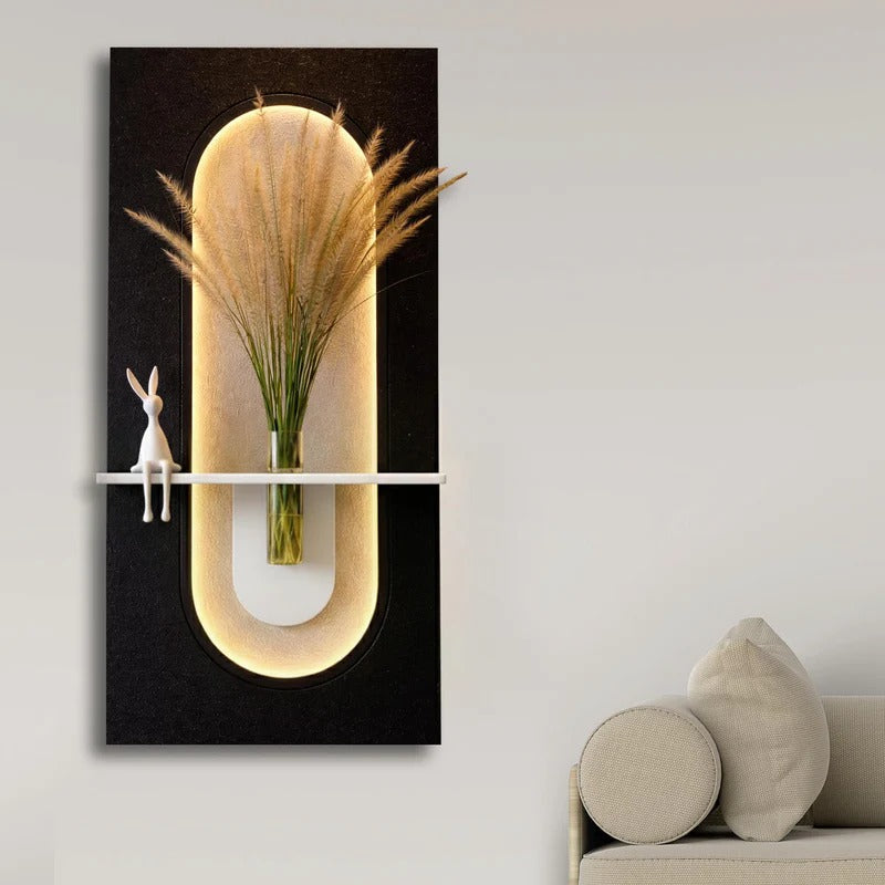 Luxury LED Wall Hanging Art with Soft Glow Lighting