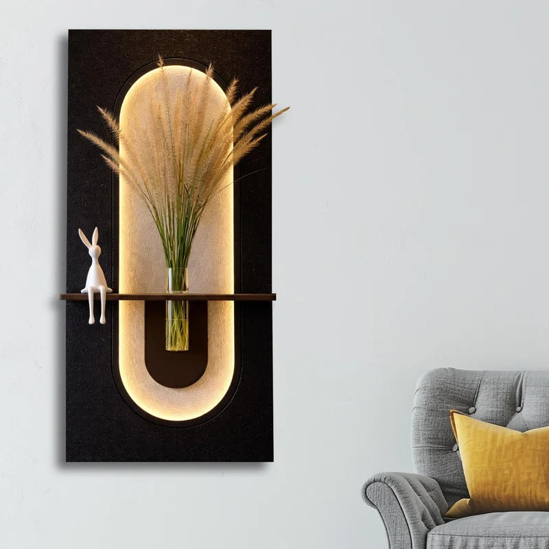Luxury LED Wall Hanging Art with Soft Glow Lighting