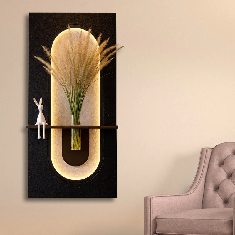 Luxury LED Wall Hanging Art with Soft Glow Lighting