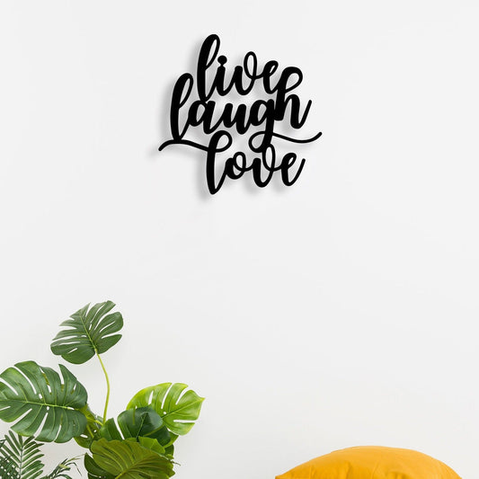 Live Laugh Love Metal Wall Art