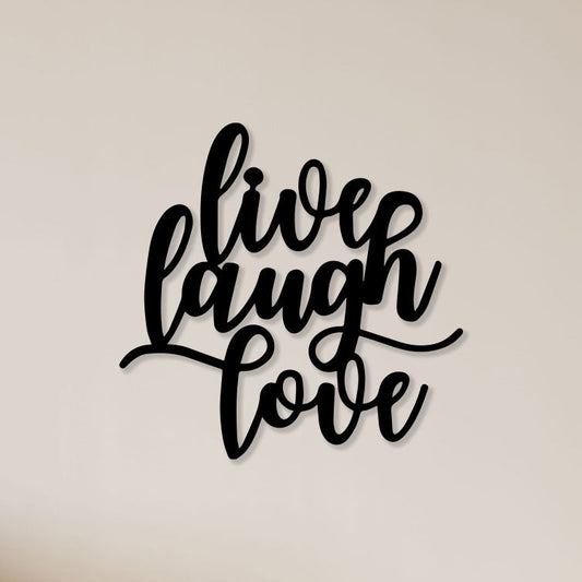 Live Laugh Love Metal Wall Art