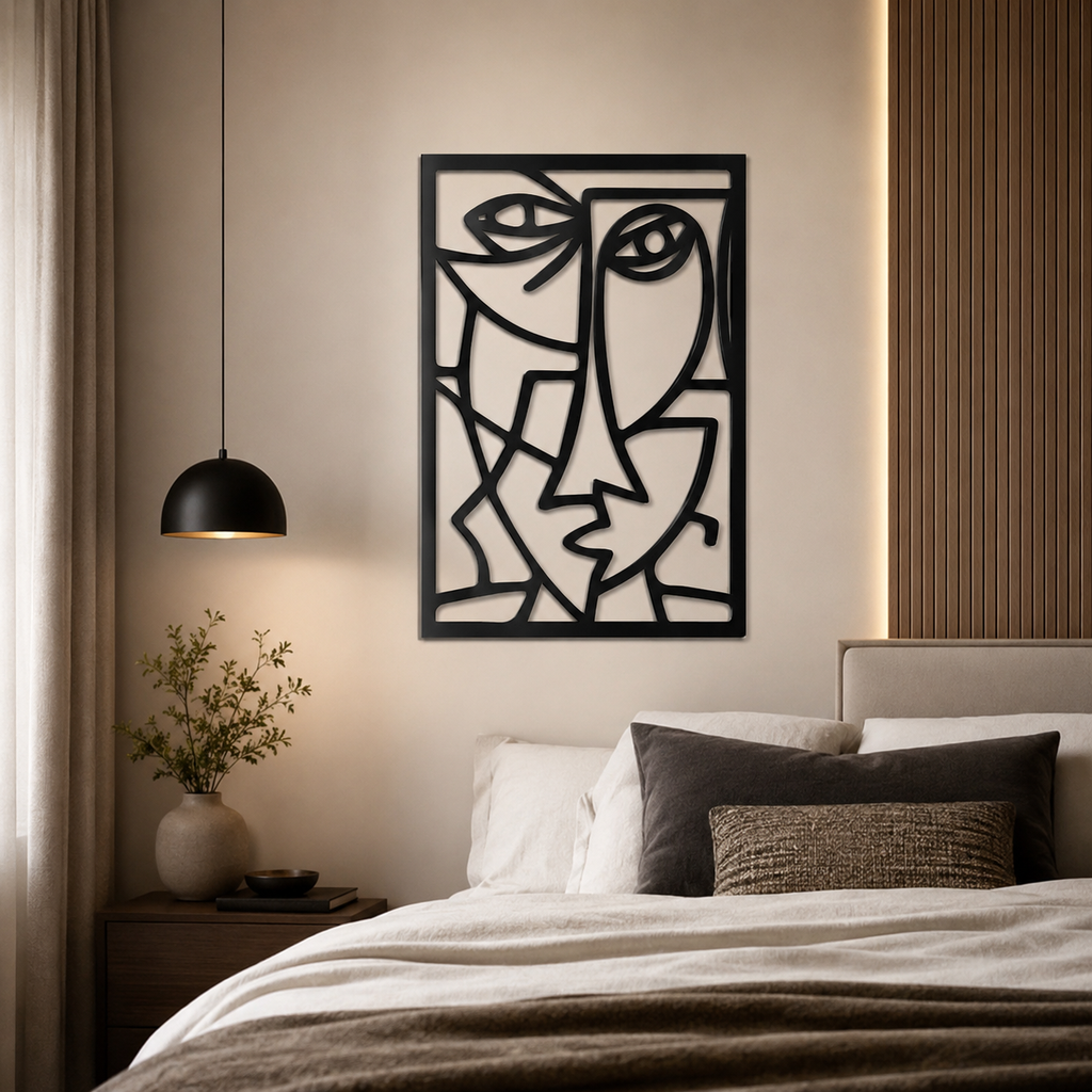 Picasso Faces Metal Wall Art Minimalist Wall Decor
