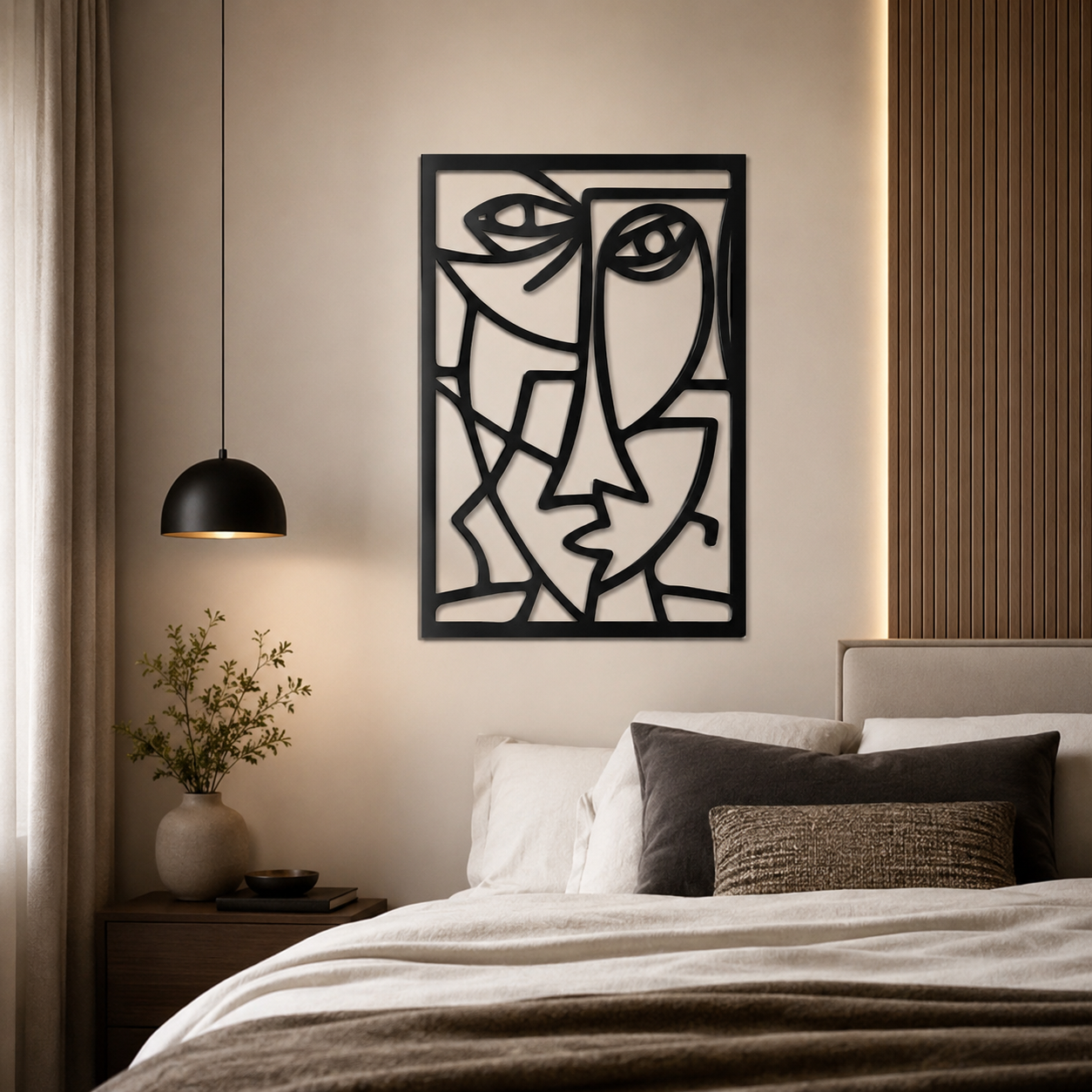 Picasso Faces Metal Wall Art Minimalist Wall Decor