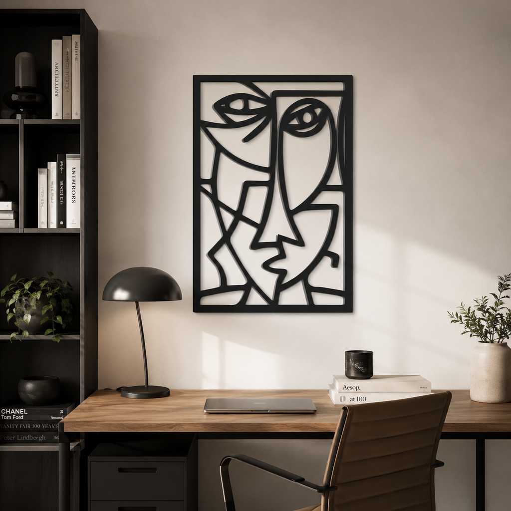 Picasso Faces Metal Wall Art Minimalist Wall Decor