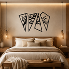 Geometric Tree of Life Metal Wall Art Modern Decor Artwork