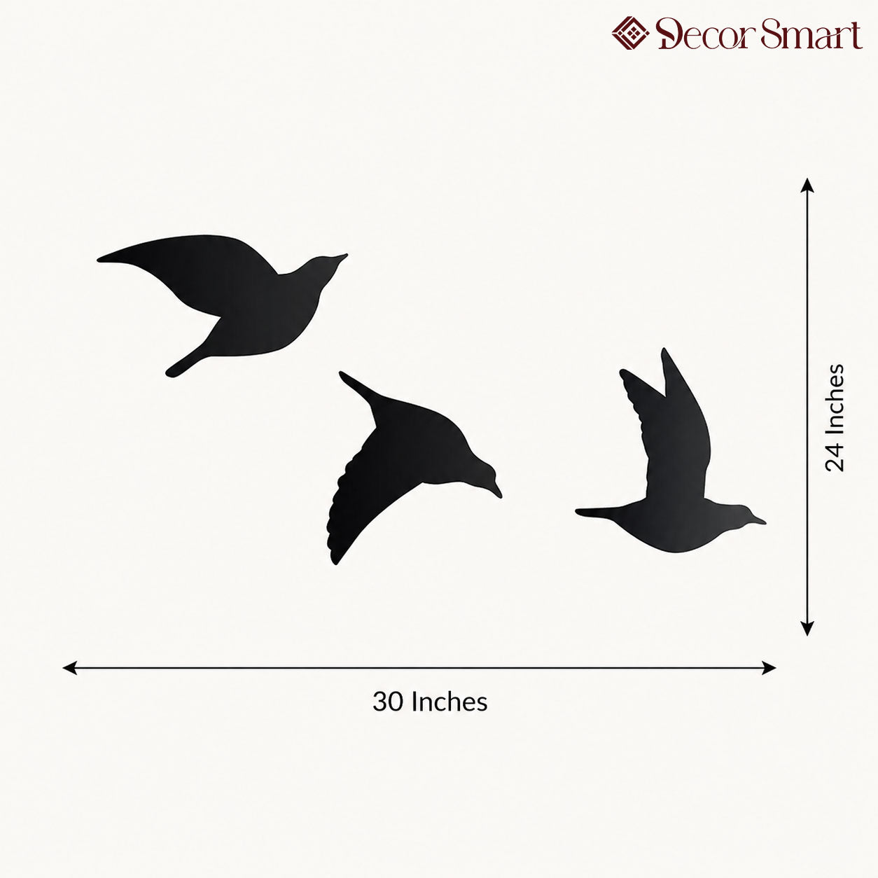 Beautiful Flying Birds Metal Wall Art Modern Decor Artwork