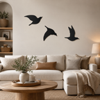 Beautiful Flying Birds Metal Wall Art Modern Decor Artwork