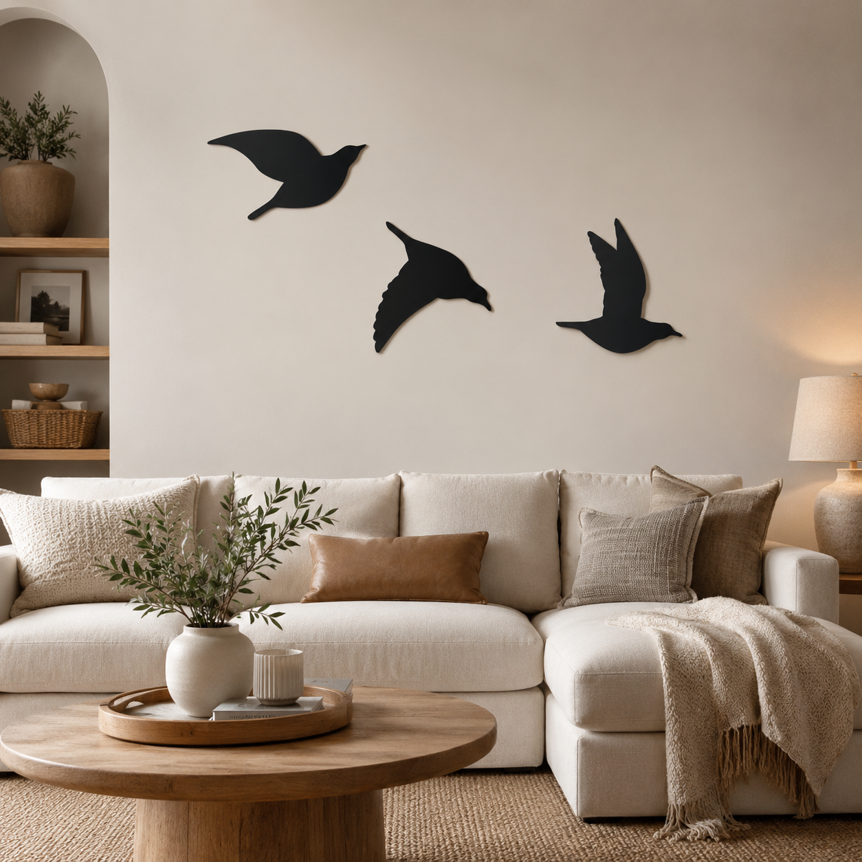 Beautiful Flying Birds Metal Wall Art Modern Decor Artwork