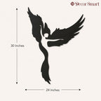 Girl Dancing inside the Eagle Metal Wall Art Decor