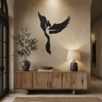 Girl Dancing inside the Eagle Metal Wall Art Decor