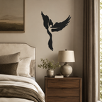 Girl Dancing inside the Eagle Metal Wall Art Decor