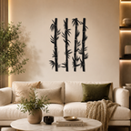 Bamboo Sticks Wall Hanging Metal Artwork Art Decor