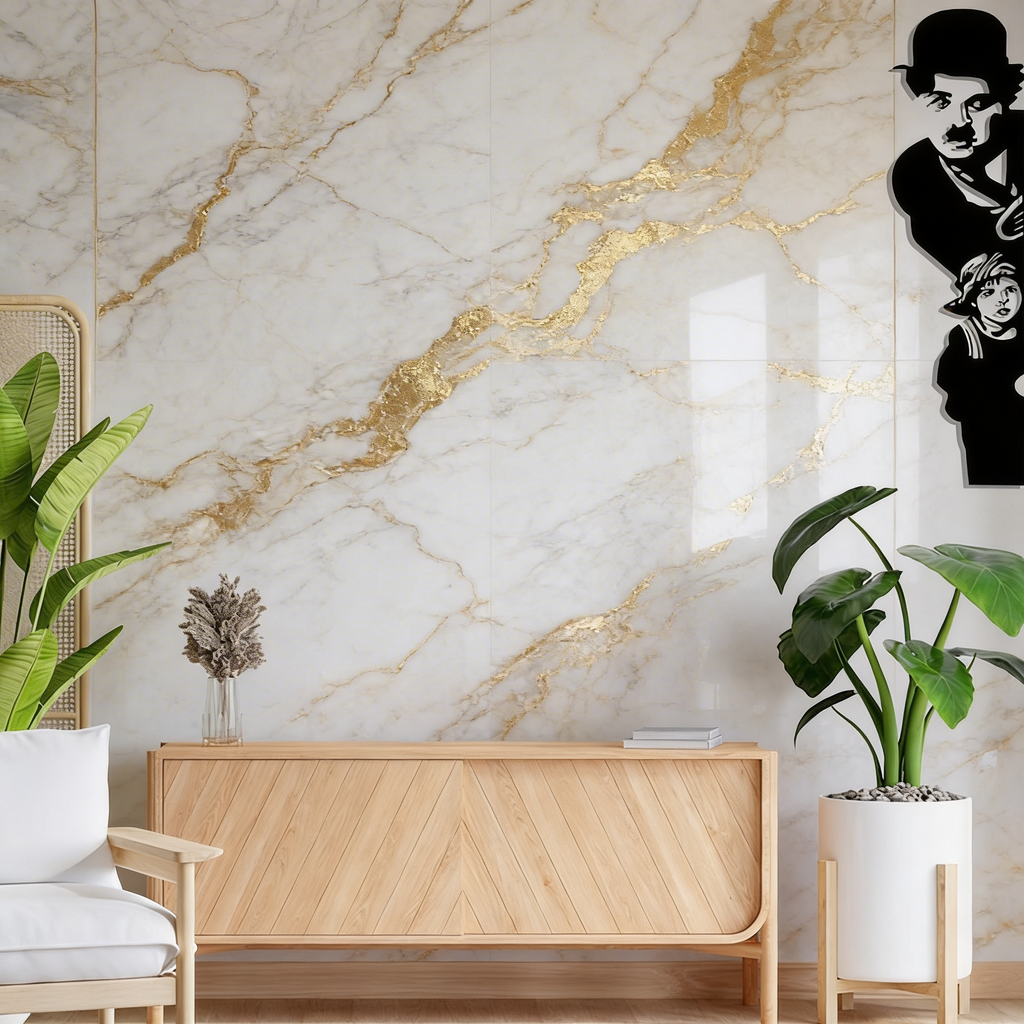 Charlie Chaplin & The Kid Silhouette Metal Art Wall Decor