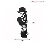 Charlie Chaplin & The Kid Silhouette Metal Art Wall Decor
