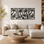 Coconut Tree Design Silhouette Metal Art Wall Decor