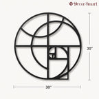 Geometric Golden Ratio Metal Art Wall Decor