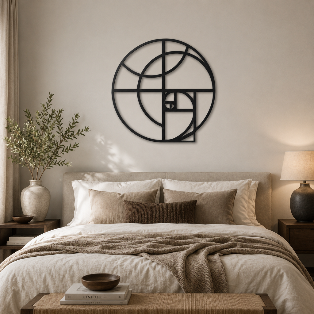 Geometric Golden Ratio Metal Art Wall Decor