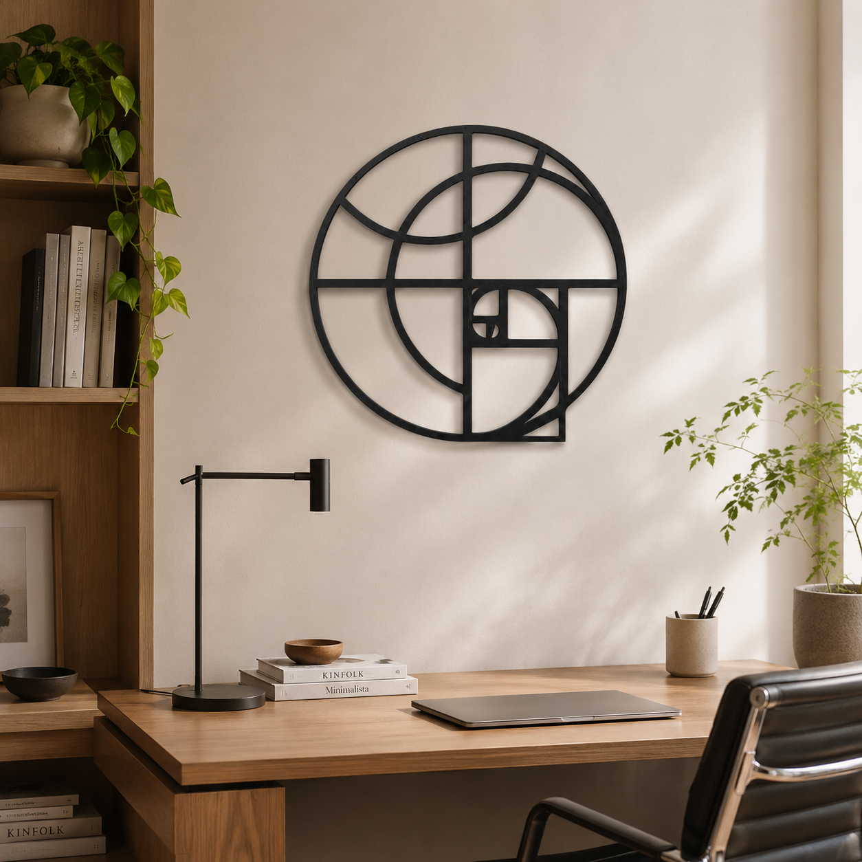 Geometric Golden Ratio Metal Art Wall Decor