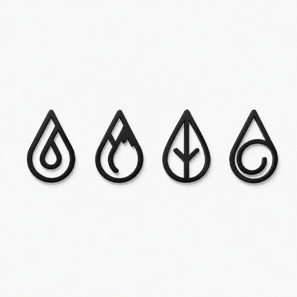 Four Elements Design Silhouette Metal Art Wall Decor