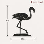 Flamingo Design Silhouette Metal Art Wall Decor