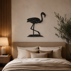 Flamingo Design Silhouette Metal Art Wall Decor