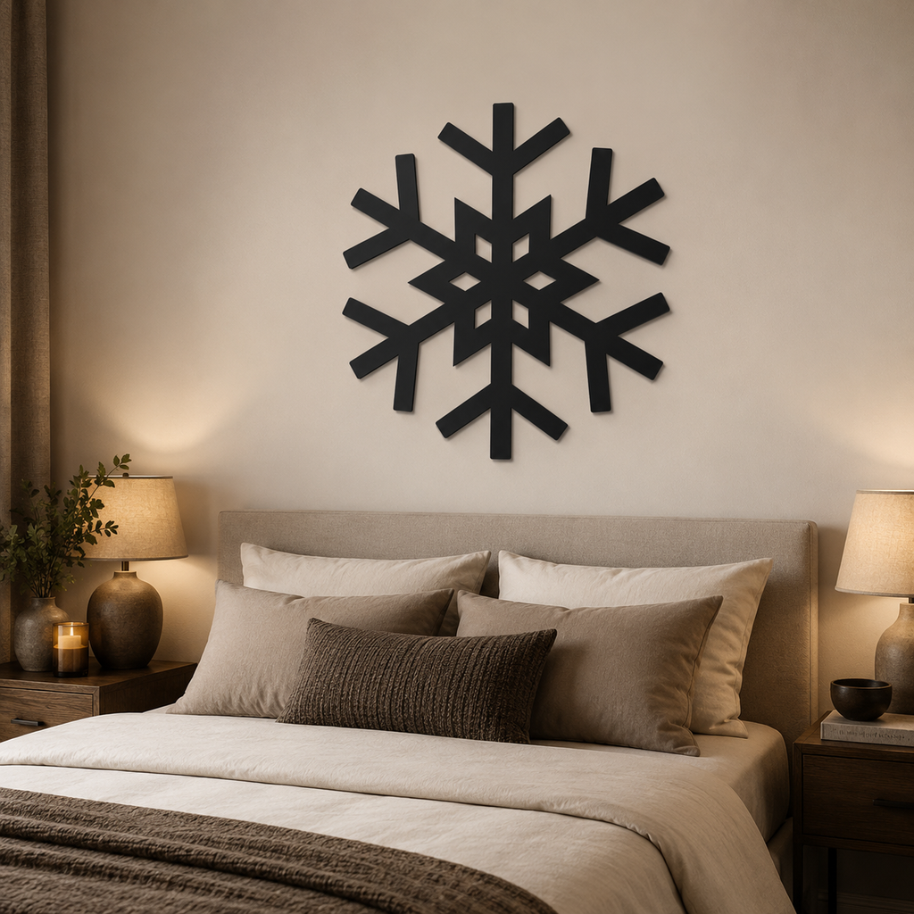 Snowflake Unique Winter Wall Metal Art Decor