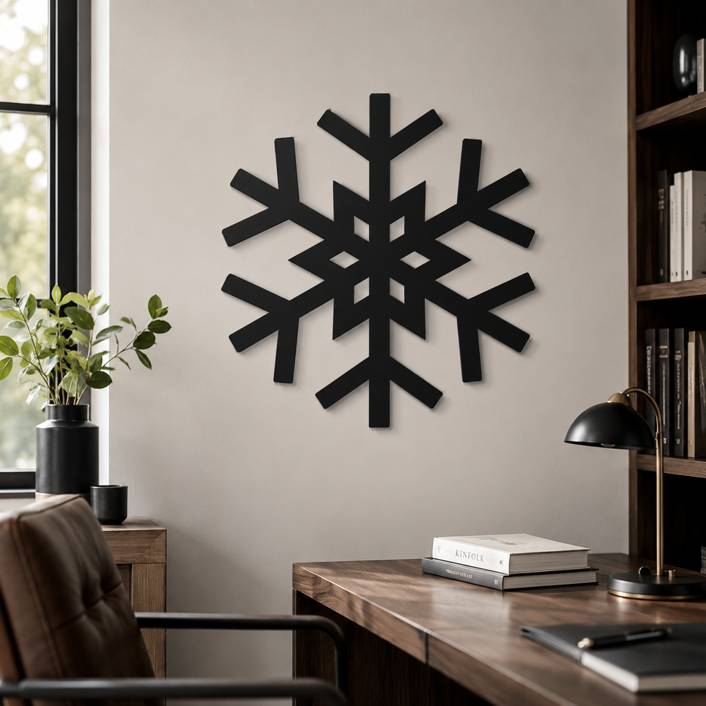 Snowflake Unique Winter Wall Metal Art Decor