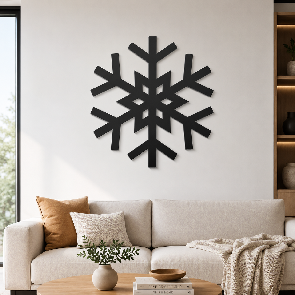 Snowflake Unique Winter Wall Metal Art Decor