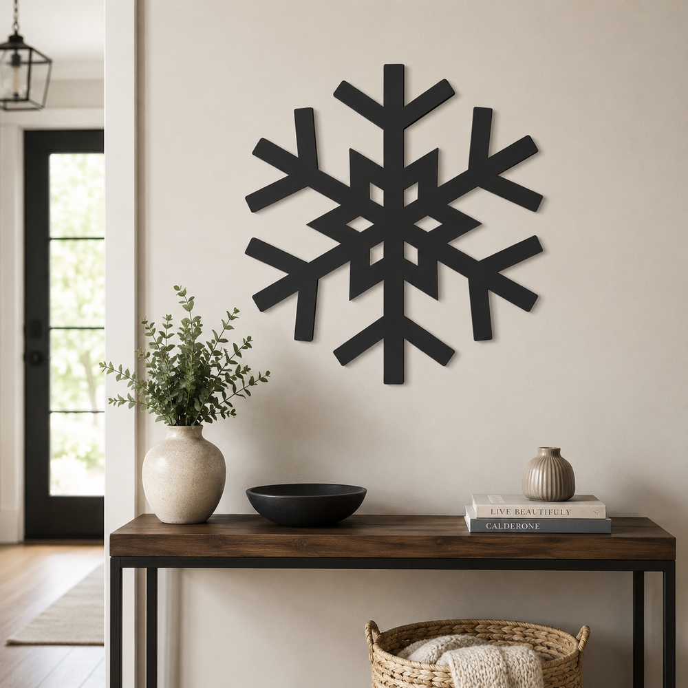 Snowflake Unique Winter Wall Metal Art Decor