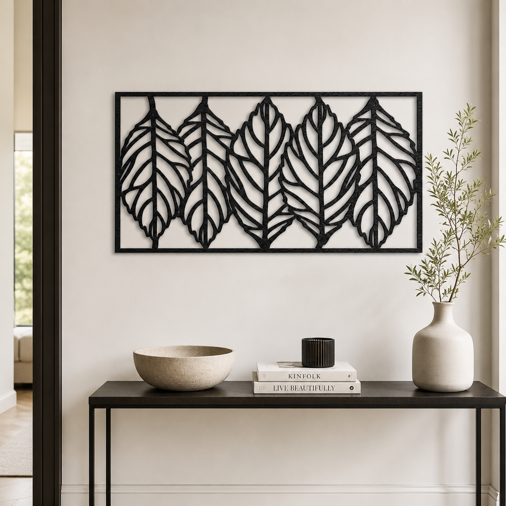Leaf Blade Minimalist Modern Abstract Wall Metal Art Decor