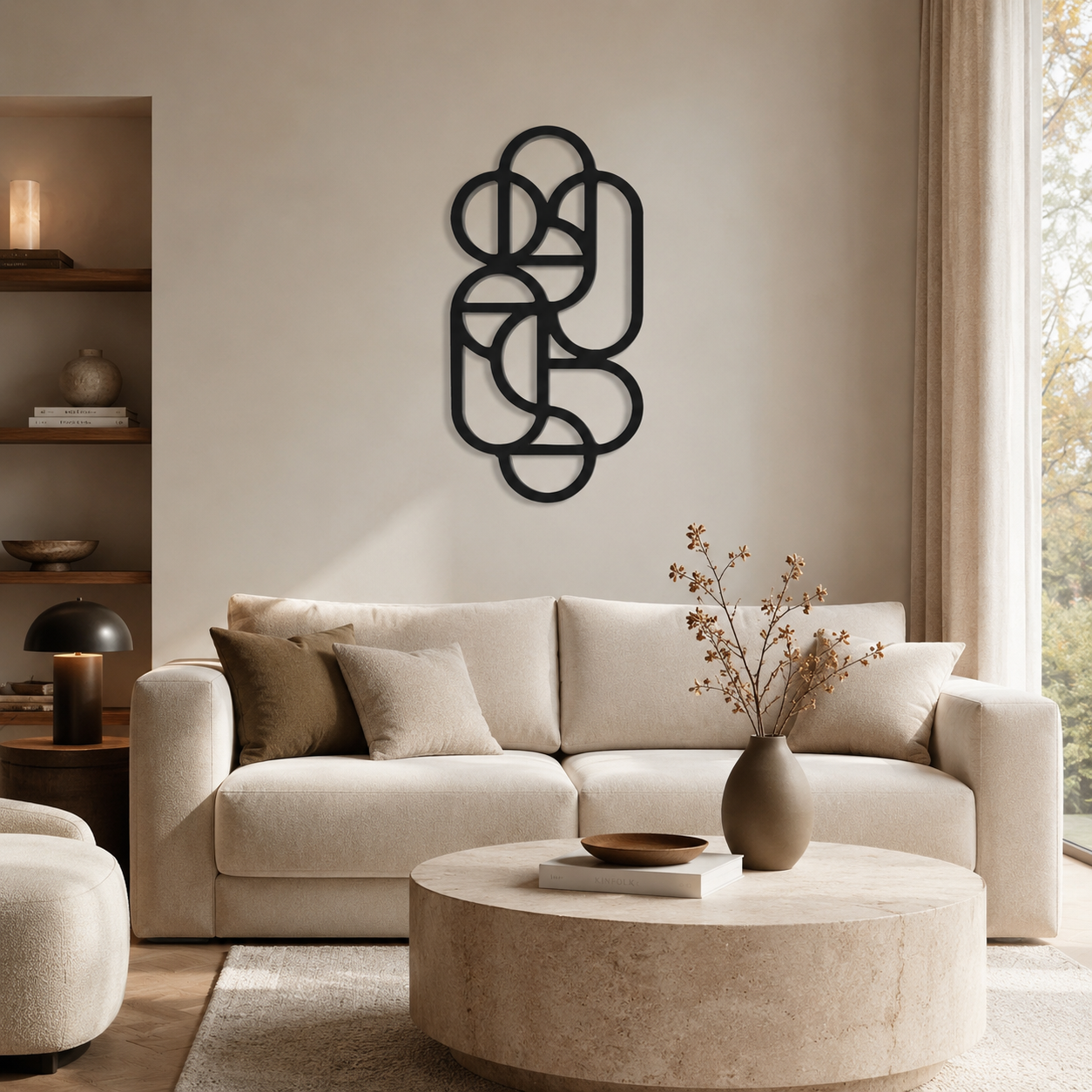 Geometric Nexus Design Wall Metal Art Decor