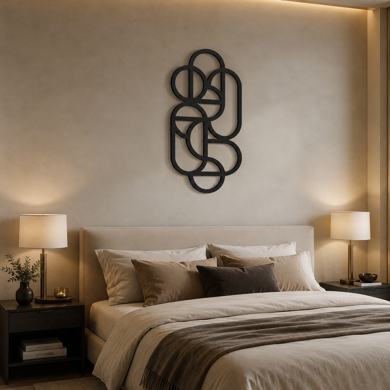 Geometric Nexus Design Wall Metal Art Decor