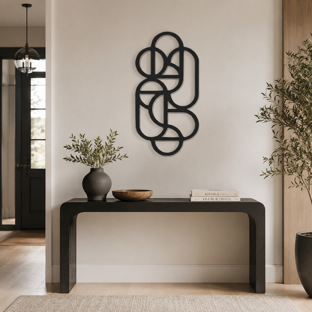 Geometric Nexus Design Wall Metal Art Decor