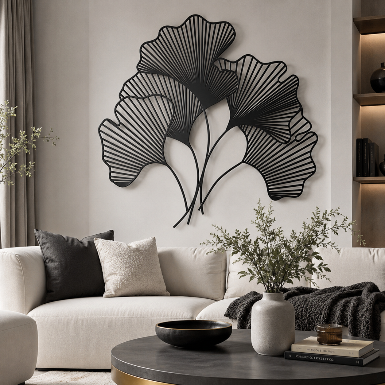 GInkgo BIloba Leaf Wall Metal Art Decor