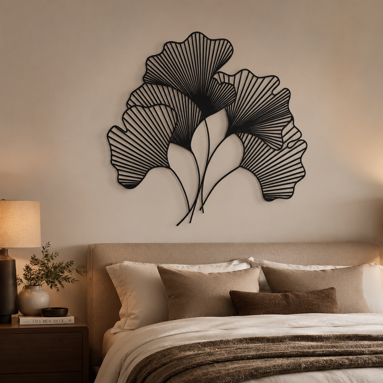 GInkgo BIloba Leaf Wall Metal Art Decor