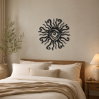 Unique Wacky Sun Design Wall Metal Art Decor