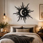 Beautiful Sun Moon and Stars Metal Art Wall Decor