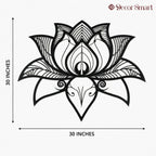 Namaste Bohemian Floral Metal Art Wall Decor