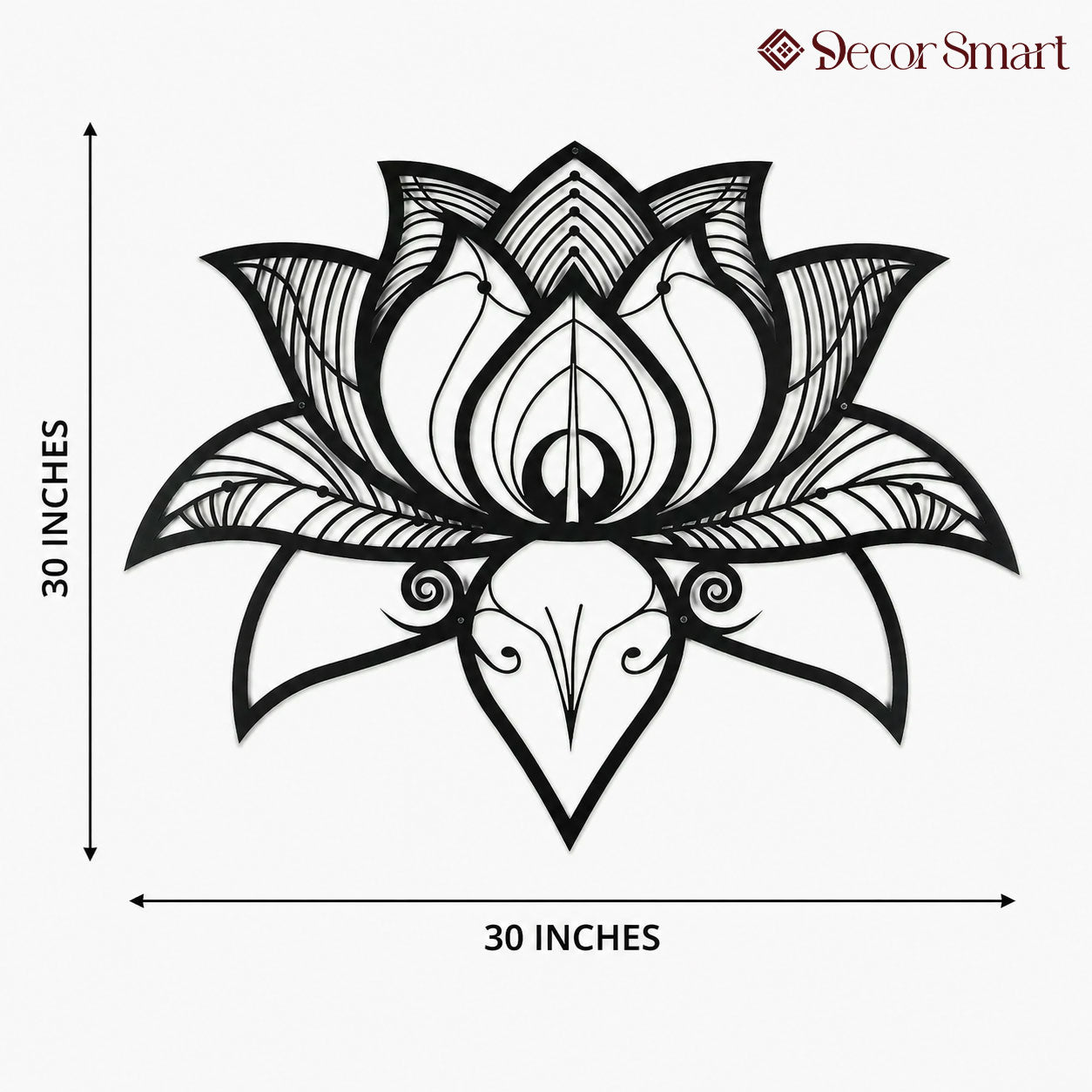 Namaste Bohemian Floral Metal Art Wall Decor